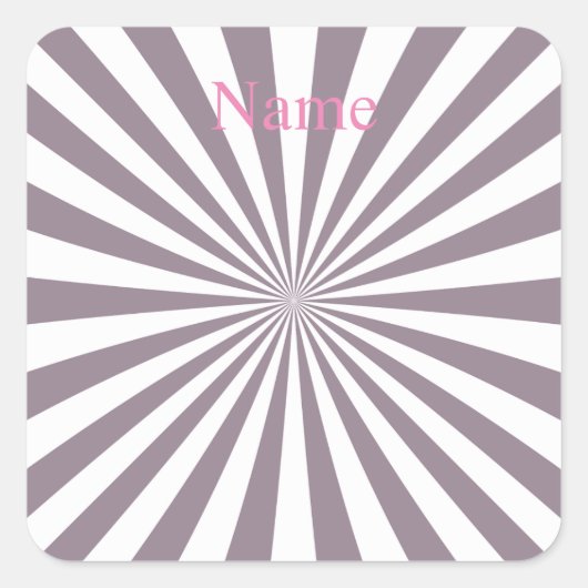 Sticker Carré Thunder_Cove de Starburst Abstrait (Devant)