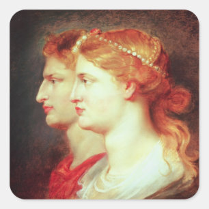 Sticker Carré Tiberius et Agrippina, c.1614