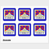 Sticker Carré Tibet (Feuille)
