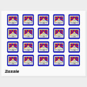 Sticker Carré Tibet (Feuille)
