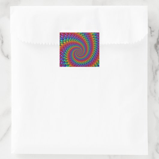 Sticker Carré Tie Dye Basic (Sac)