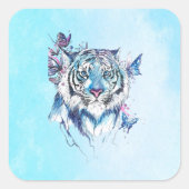 Sticker Carré Tigre (Devant)
