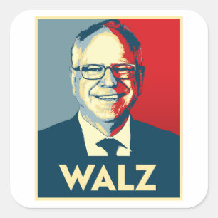 Sticker Carré Tim Walz