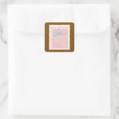 Sticker Carré Timbre - (Sac)