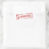 Sticker Carré Timbre classifié (Sac)