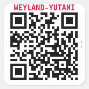 Sticker Carré Timbre de LEVÉE de Weyland Yutani