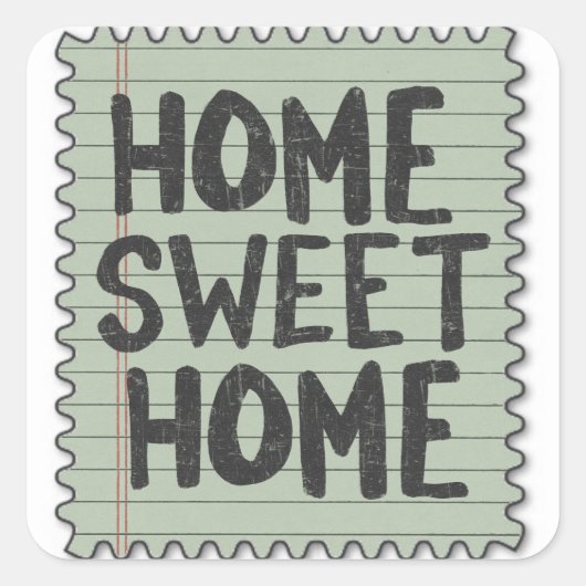 Sticker Carré timbres de faux (Devant)