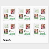 Sticker Carré Timbres de Noël Postage 2 Photo (Feuille)