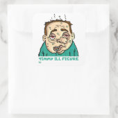 Sticker Carré "TIMMY ILL FIGURE" drôle (Sac)