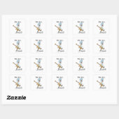 Sticker Carré Tiny Rick Classic (Feuille)