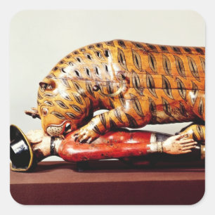 Sticker Carré Tipu's Tiger, c.1790 (wood)