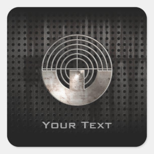 Sticker Carré Tir sportif ; Cool