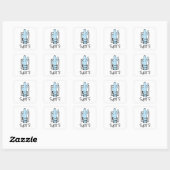 Sticker Carré Tirs - (Feuille)