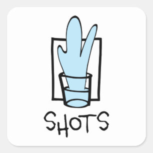 Sticker Carré Tirs -