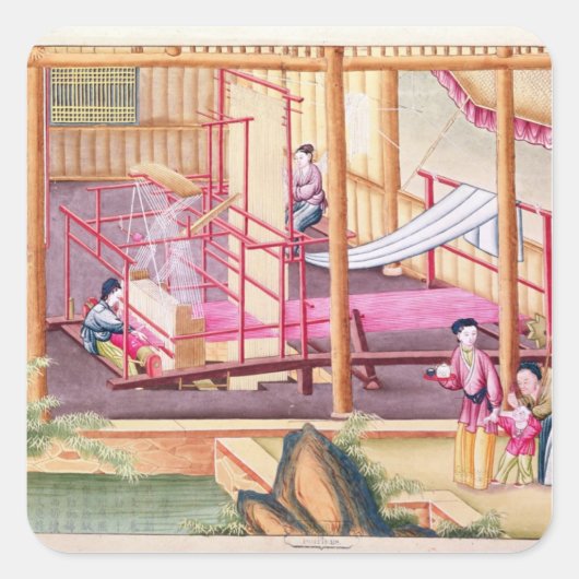 Sticker Carré Tissage (Devant)