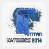 Sticker Carré Titan holo (Devant)