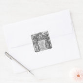 Sticker Carré Titre de 'L'ensemble des oeuvres de Homère' (Enveloppe)