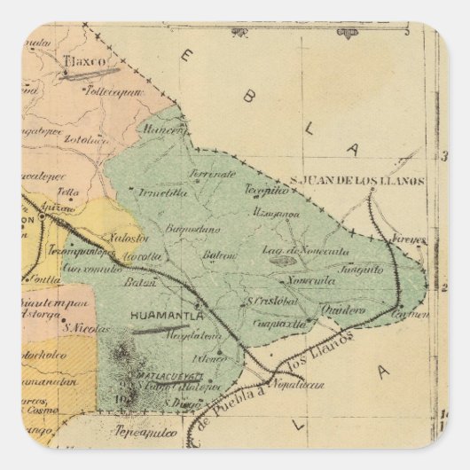 Sticker Carré Tlaxcala, Mexique (Devant)