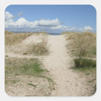 Sticker Carré To the Beach at Nairn