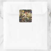 Sticker Carré Toddler vide les sacs (Sac)