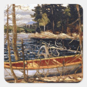 Sticker Carré Tom Thomson - Le Canot (Devant)
