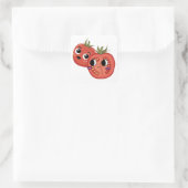Sticker Carré Tomate en admiration (Sac)