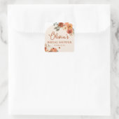 Sticker Carré Tombé amoureux de la douche de mariée Boho Terraco (Sac)