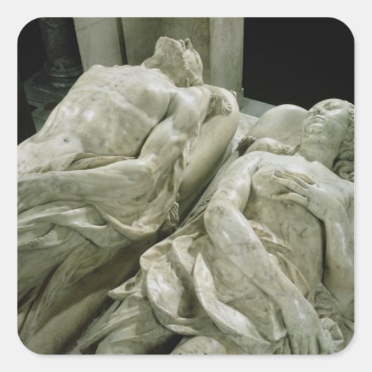 Sticker Carré Tombeau de Catherine de Médicis et Henri II (Devant)