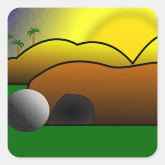 Sticker Carré Tombeau vide