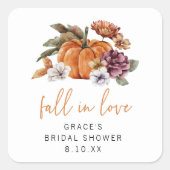 Sticker Carré Tomber amoureux : Fête de mariage (Devant)