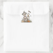 Sticker Carré Tombstone Tangle - Maman dans un Casquette de sorc (Sac)