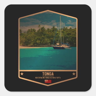 Sticker Carré Tonga
