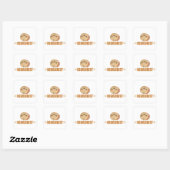 Sticker Carré Tonneau de bière drôle (Feuille)