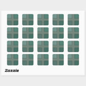 Sticker Carré Tons verts (Feuille)