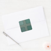 Sticker Carré Tons verts (Enveloppe)
