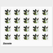 Sticker Carré Top Hat Chicken (Feuille)