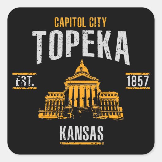 Sticker Carré Topeka (Devant)