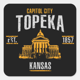 Sticker Carré Topeka