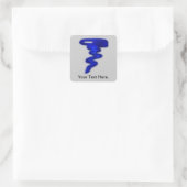 Sticker Carré Tornade bleue (Sac)
