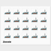 Sticker Carré Toronto Canada Skyline (Feuille)