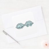 Sticker Carré Tortue (Enveloppe)