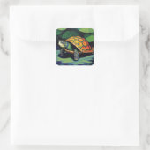 Sticker Carré Tortue de mer (Sac)