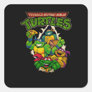 Sticker Carré Tortue guerrière