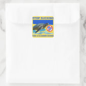 STICKER CARRÉ TORTUE MARINE (Sac)