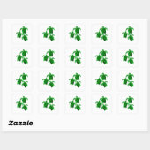 Sticker Carré Tortues de mer vertes (Feuille)