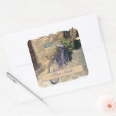 Sticker Carré Toscane. Italie. Cortona. Vélo. (Enveloppe)