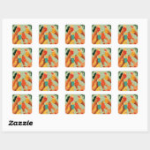 Sticker Carré Tost tropical à la future mariée (Feuille)
