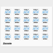Sticker Carré Totalement génial Abuela Blue Tshirts et GIfts (Feuille)