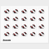 Sticker Carré Toucher Chaussures dansantes (Feuille)