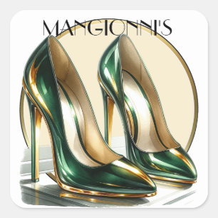 Sticker Carré Toucher les talons hauts
